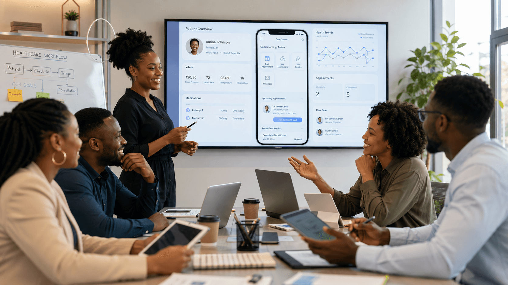 Imani Health team building connected healthcare technology